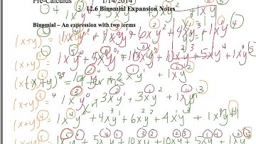 12.6 Binomial Expansion