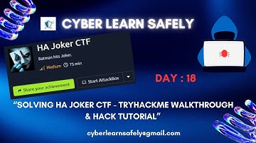 "SOLVING HA JOKER CTF - TRYHACKME WALKTHROUGH & HACK TUTORIAL"