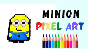 How to Draw a MINION! #2 - Hand Drawn Pixel Art