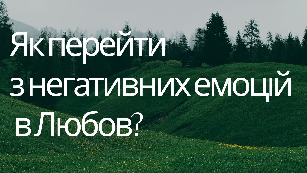 Як перейти з негативних емоцій до Любові? - YouTube