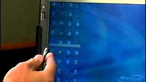 Motion Computing Tablet PC - Using the Pen