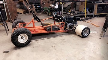 Go kart live axle install and crash..