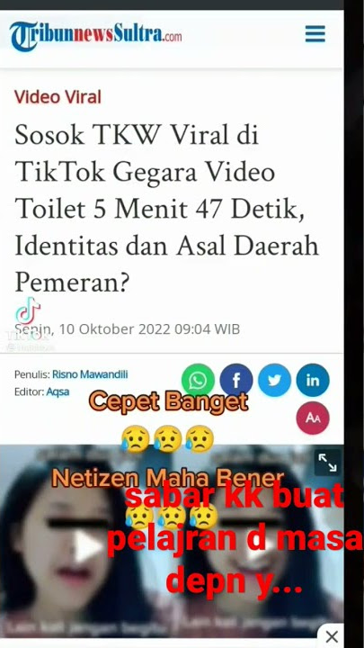 Video Viral TikTok Tanpa Sensor 5 Menit 47 Detik, Di Duga TKW Singapura!