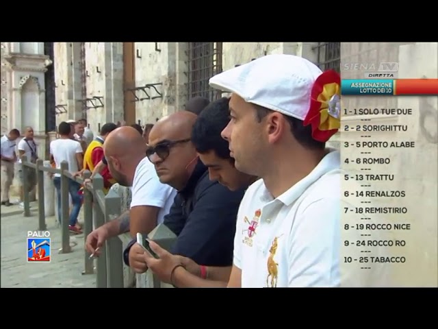 ASSEGNAZIONE CAVALLI PALIO LUGLIO 2018