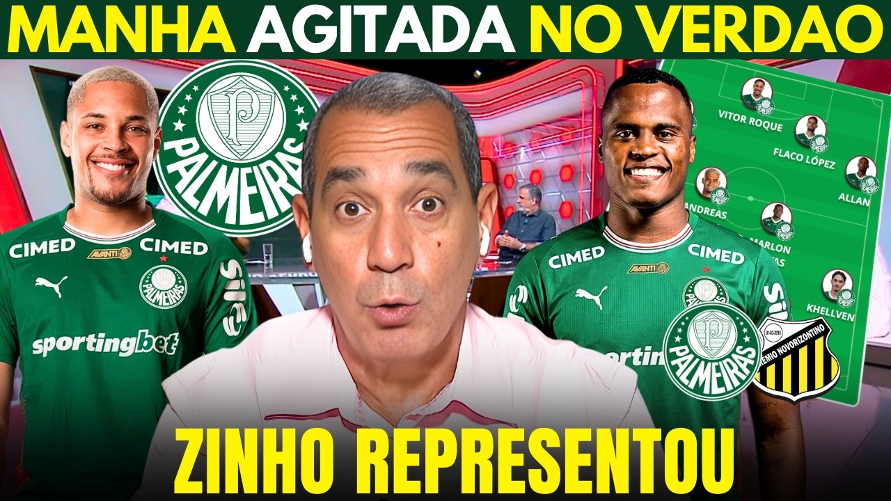 O DIA COMEÇOU MOVIMENTADO no PALMEIRAS! ÓTIMAS NOTÍCIAS do VERDÃO! NOVIDADES na ESCALAÇÃO!