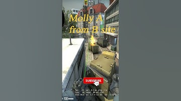 You can Stop the plant at A site from B site with this Molotov lineup on OVERPASS #shorts #csgo