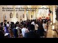 Lassociation des catholiques sngalais de gironde rend un hommage aux naufrags du joola