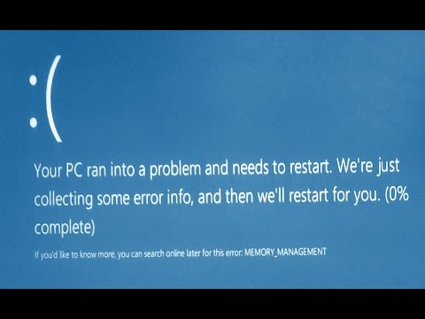 Memory management Windows 10