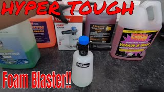 Cheap Walmart Foam Cannon! Hyper Tough Foam Blaster! Does It Work At All? Let's Find Out!!