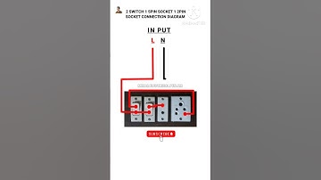 How To Connect 1 2pin Socket 1 5pin Socket Connection || 1 Switch 2 Socket Ka Connection #shorts