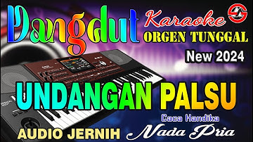 Undangan Palsu - Caca Handika || Karaoke (Nada Pria) Dangdut Orgen Tunggal Audio Jernih
