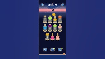 Nutsort game Basic Gameplay Level 77 #gaming #shortsfeed #shortsvideo #shortsviral