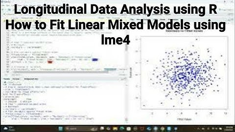 How to Fit Linear Mixed Models using the R Package lme4 Additional Analyses   #r #linearmixedmodels
