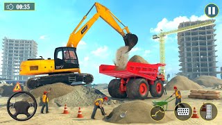 Heavy Excavator Simulator Snow Games - Android Gameplay screenshot 1