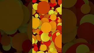 Yellow and orange gradient circles abstract background .Vj loop.