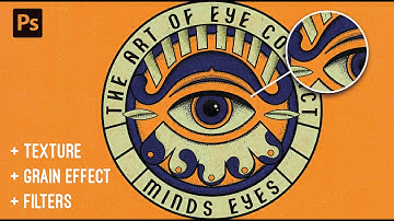 Illustration Texture in Photoshop Tutorial || Texture + Grain Effect + Filter