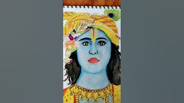 Lord krishna drawing 🦚😍❤️ #shorts #art #krishna #viral #youtubeshorts #shortsfeed #radhakrishna