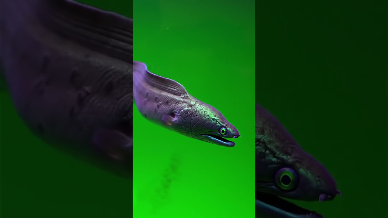 Shadow Eel with shifting colors Green Screen Effect 