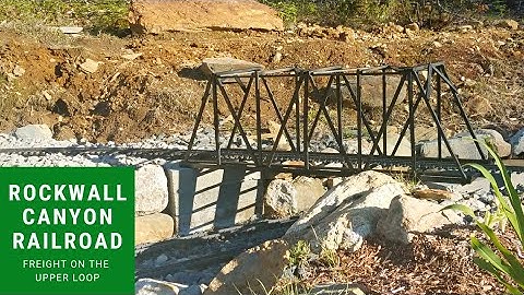 G Scale | Homemade bridge and longer freights