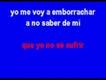 Por qué me haces llorar Karaoke