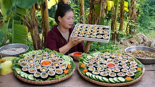 Recipe Handmade Seaweed Spring Roll to Sell - Live with Nature | Trieu Mai Huong
