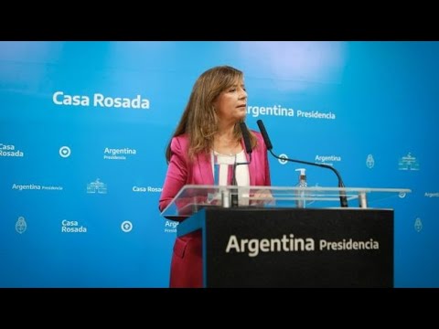 Conferencia de prensa de la portavoz de la Presidencia, Gabriela Cerruti