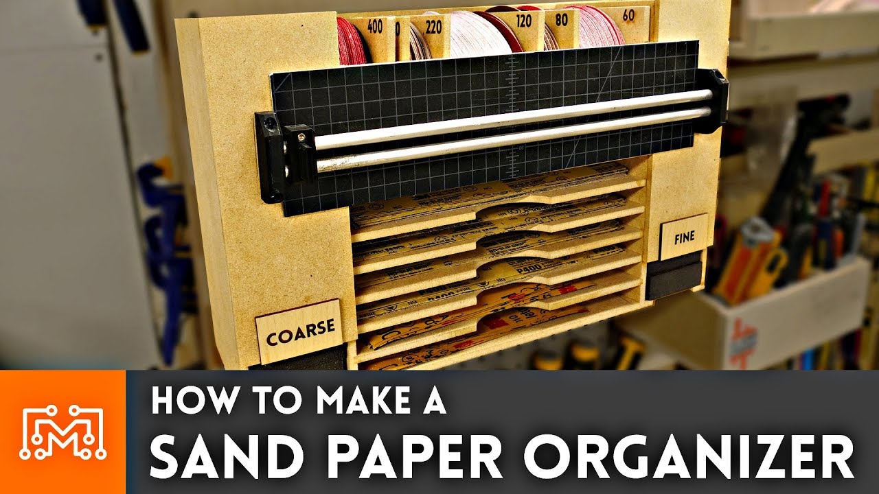 How To Build A Sandpaper Organizer With Sander Storage - Anika's DIY Life