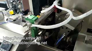 Fully Automatic Inserting Plug Shell Terminal Crimping Wire Tin Dipping Machine Details