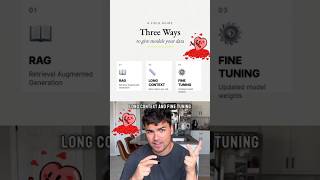 Three ways to give Models your data; RAG,LONG CONTEXT,FINE TUNING #rag #aiengineering #freeaitools