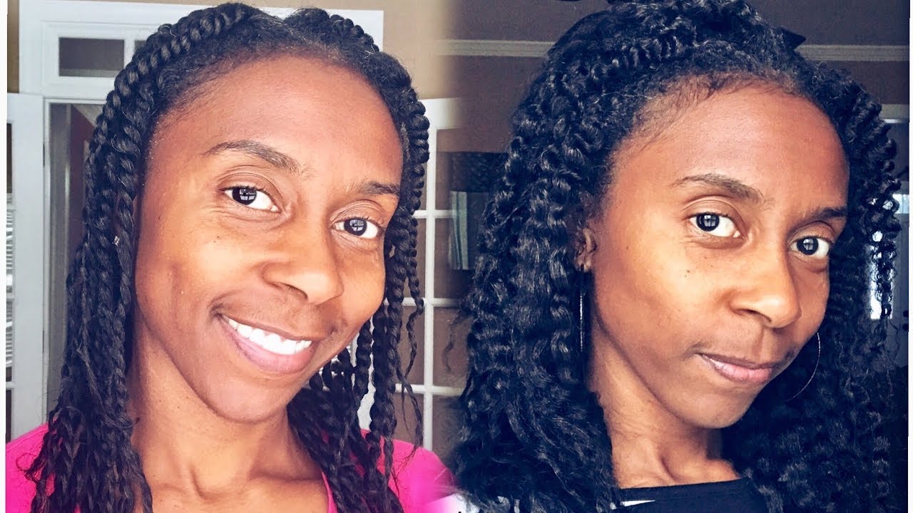 Twistout On Blown Out Flat Ironed Hair La Naturals Youtube