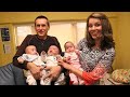 Our Family Meets The Triplets For The First Time!!