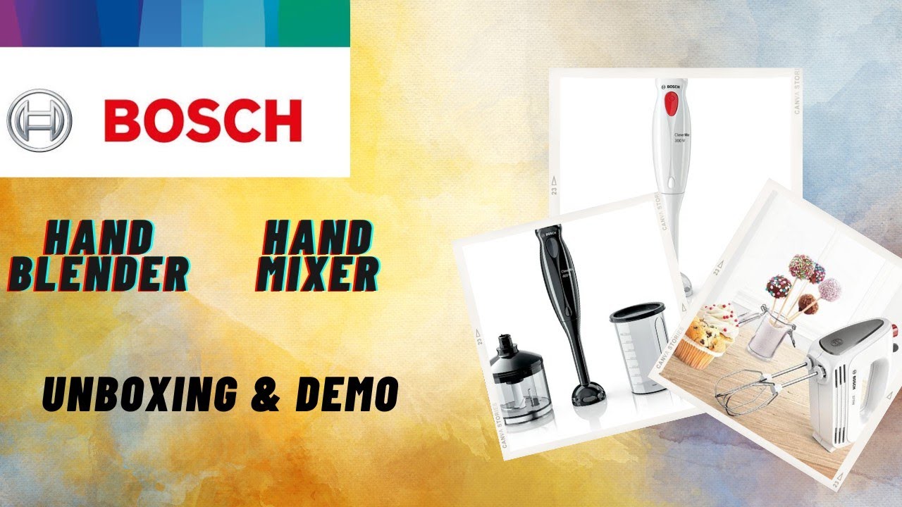 Bosch Cordless Rechargeable hand Blander - Mixxo Cordless Handheld Blender  