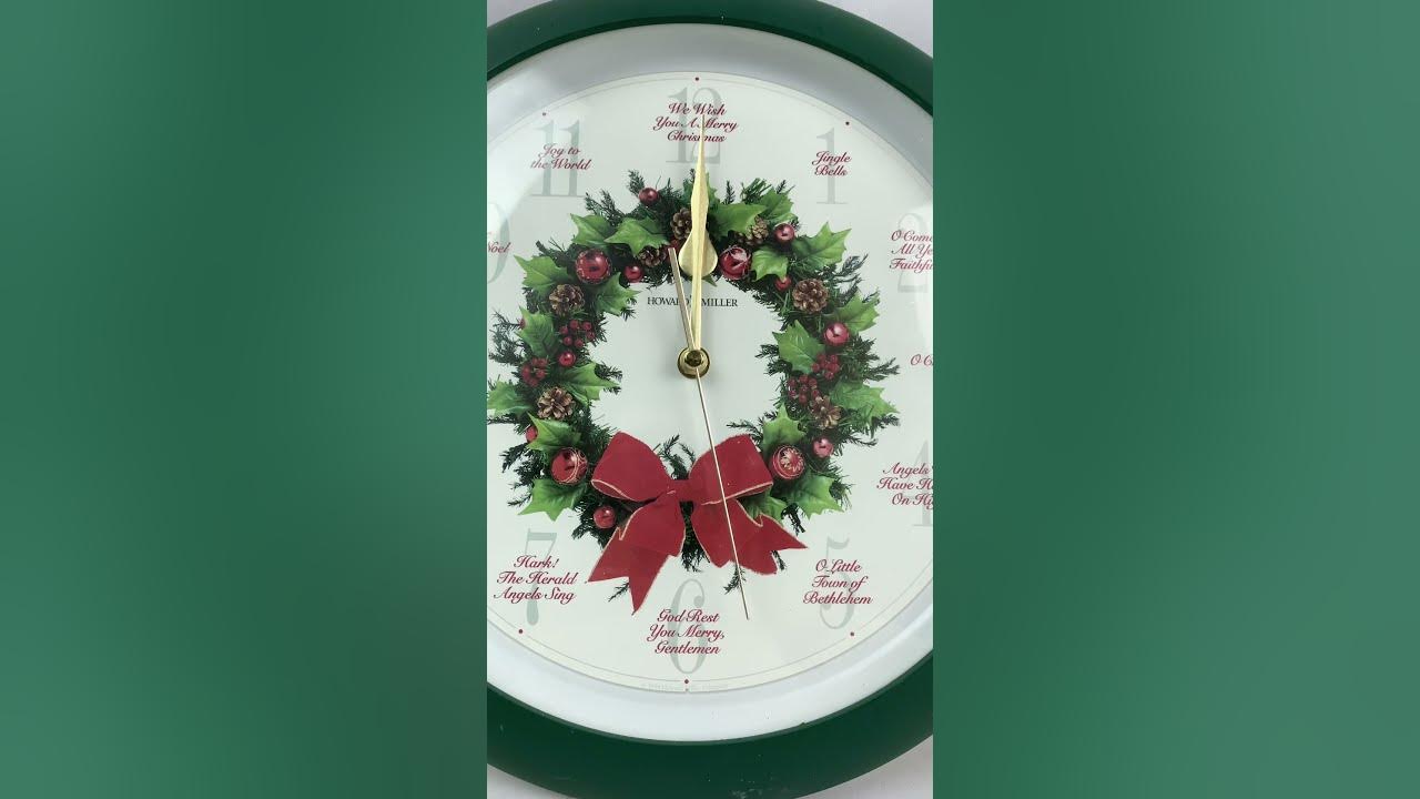 Howard Miller Christmas Hourly Musical Clock YouTube