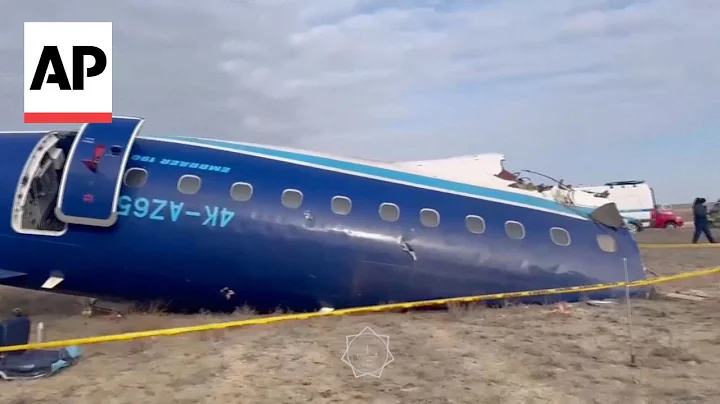 Azerbaijan Airlines plane crash in Kazakhstan: Bodycam video shows emergency services at site