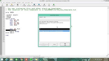 lecture #7 program to take input character and print on the screen in assembly language