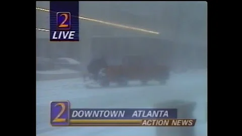 March 1993 Atlanta Georgia Blizzard of 93 NEWS Coverage ( WSB TV 2 ) Storm Watch VHS