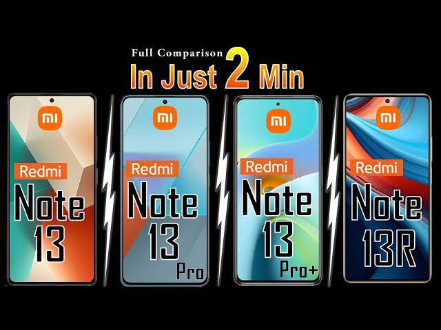 Xiaomi Redmi Note 13 Series: A Detailed Comparison