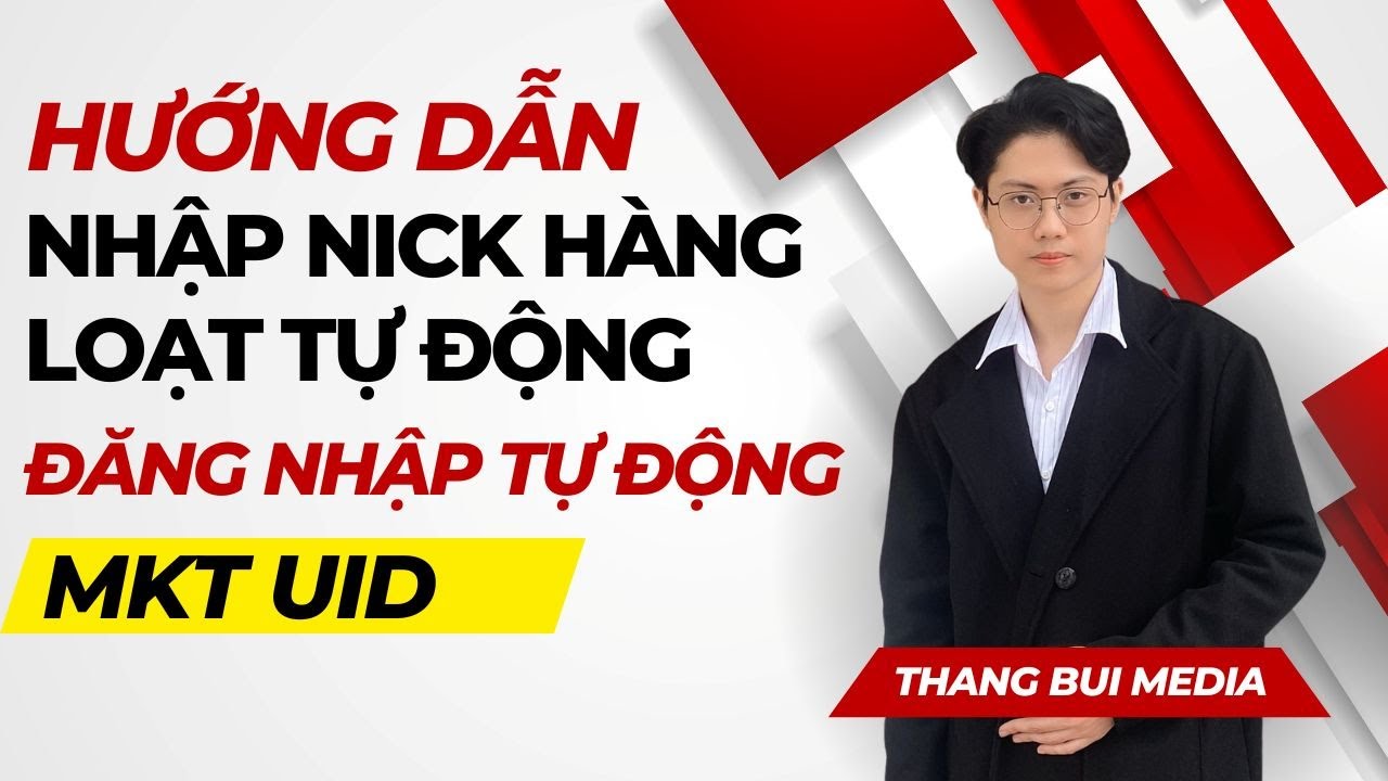 Hướng dẫn nhập nick vào phần mềm MKT UID | Phần mềm quét UID Facebook ...