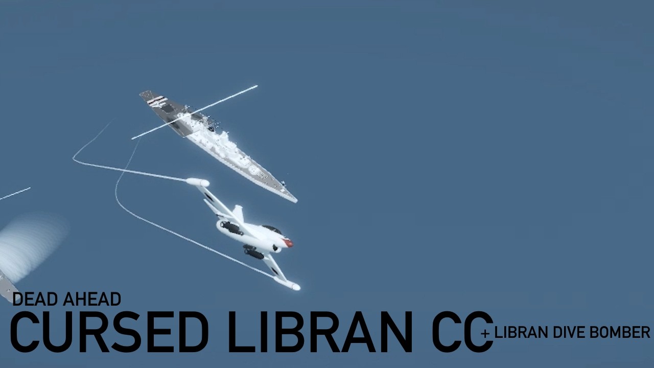 [DEAD AHEAD] Cursed libran Battlecruiser (Battlecarrier) & Libran jet dive bomber