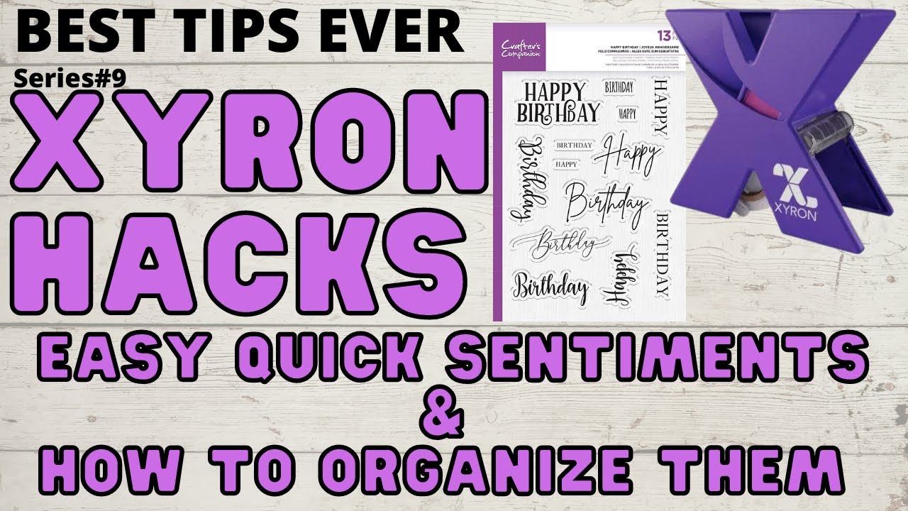 BEST TIPS 9 XYRON ADHESIVE 😱 AMAZING QUICK CARD MAKING SENTIMENTS