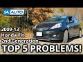 Top 5 Problems Honda Fit Hatchback 2nd Generation 2009-13