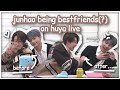 minghao and jun being bestfriends(?) on huya live