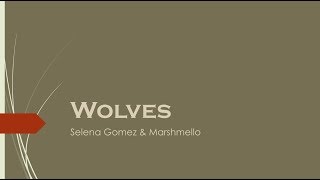 Wolves- Selena Gomez & Marshmello Lyrics
