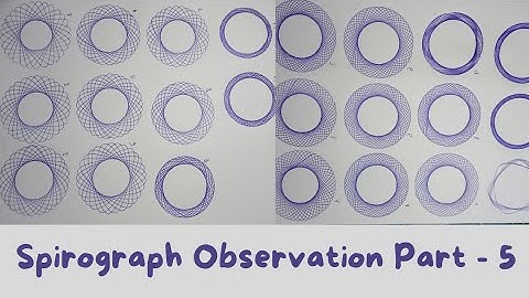 Spirograph Interesting Observation Part-5 | Designer Ruler to Draw Patterns | Spirograph Ruler