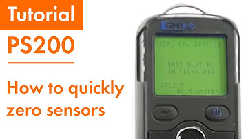 How to quickly zero the sensors on a PS200