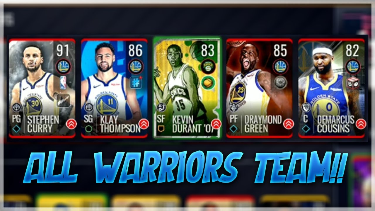 GOLDEN STATE WARRIORS THEME TEAM!!! NBA LIVE MOBILE