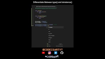 Differentiate Between type() and isinstance() in Python | Python Examples | Python Coding Tutorial