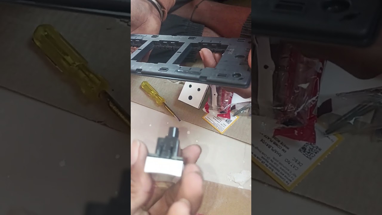 how to apply modular switch and socket