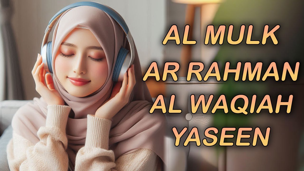 Melodious Quran Recitation for Sleep Surah AL Mulk Al Waqiah Ar Rahman Yasin Calms the Heart & Mind
