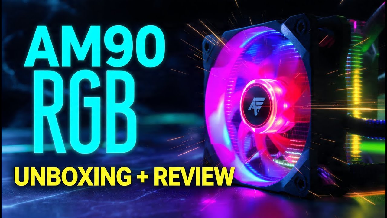Alseye AM 90 Cpu Cooler Rgb unboxing and review 